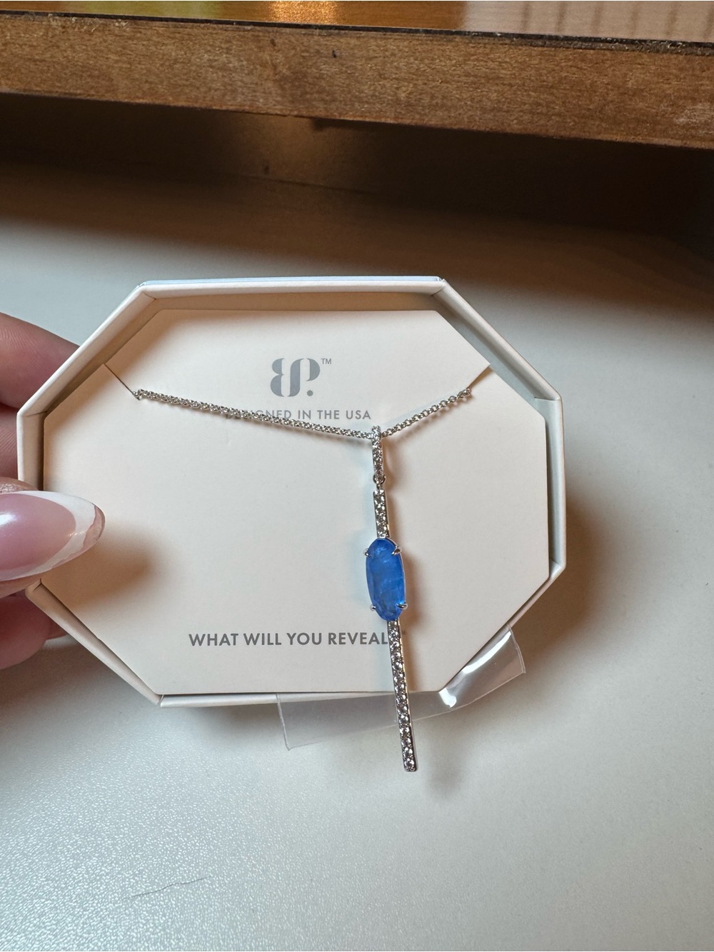 BP OG necklace ocean blue quartz